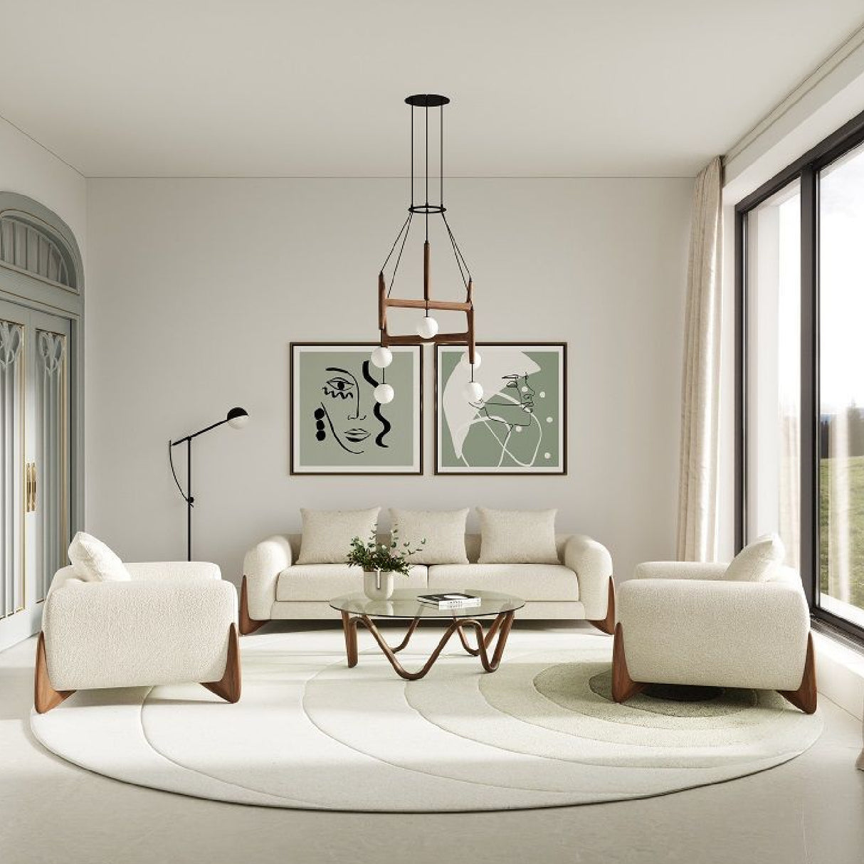   Glass Round Coffee Table | Oroa.com