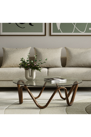   Glass Round Coffee Table | Oroa.com