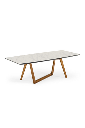   White Marble Top Dining Table | Oroa.com