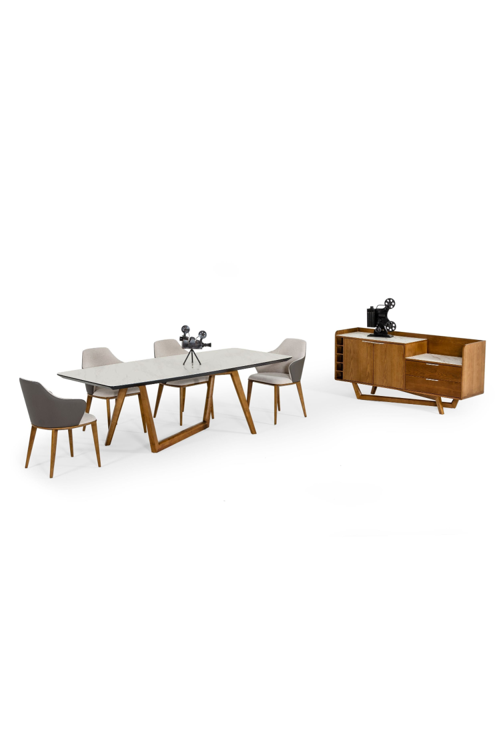   White Marble Top Dining Table | Oroa.com