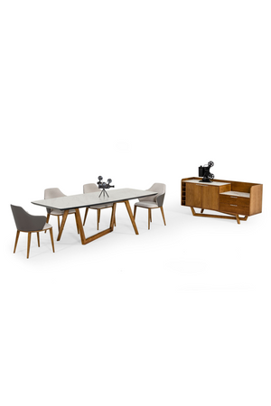   White Marble Top Dining Table | Oroa.com