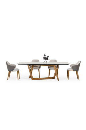   White Marble Top Dining Table | Oroa.com