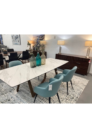   White Marble Top Dining Table | Oroa.com