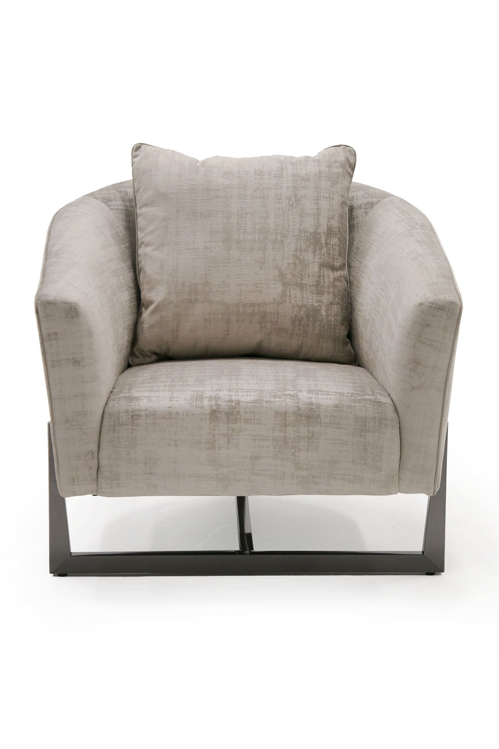   Bronze Cross Base Accent Chair | Oroa.com