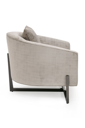   Bronze Cross Base Accent Chair | Oroa.com