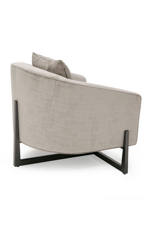   Bronze Cross Base Accent Chair | Oroa.com