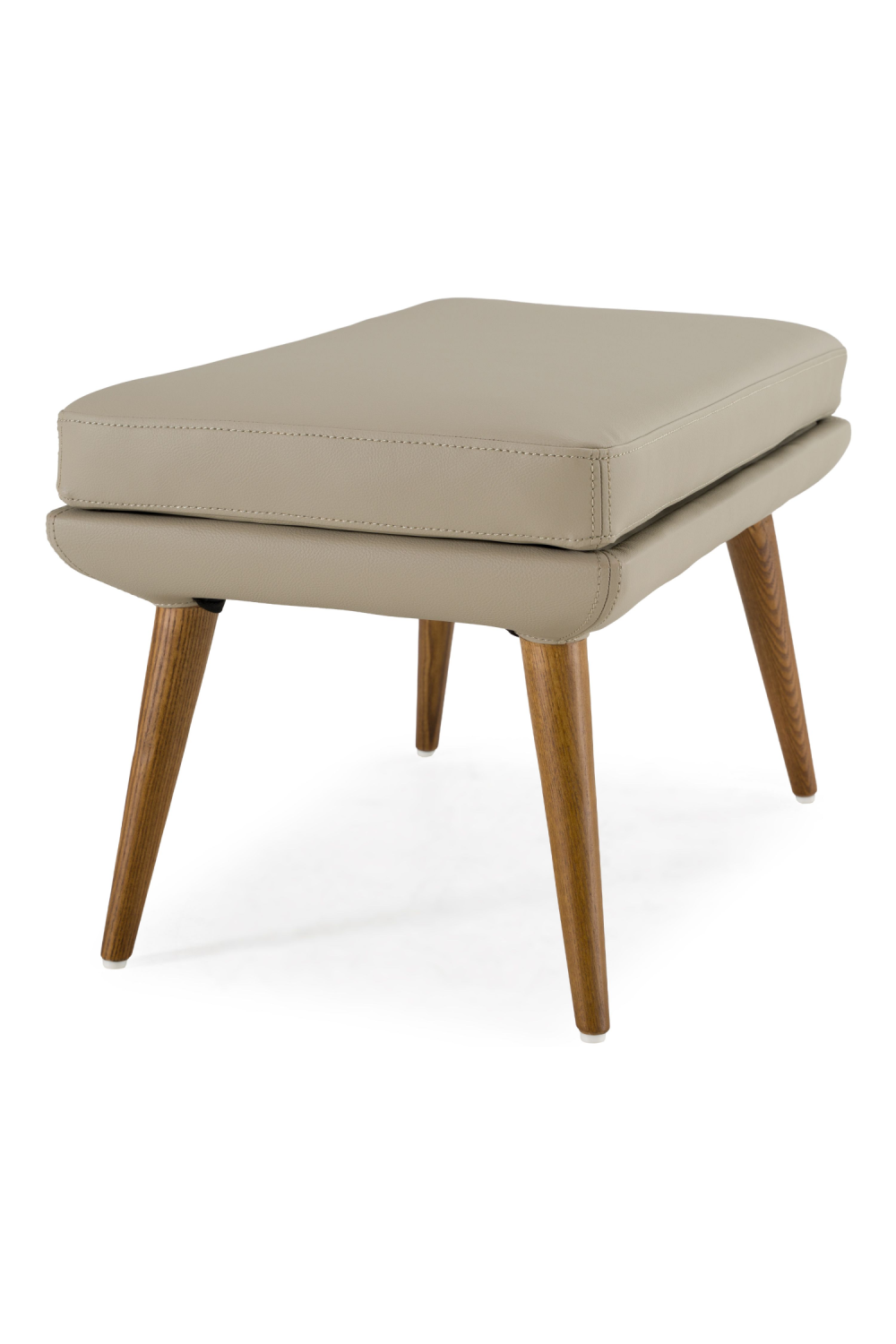   Beige Vegan Lounge Chair & Ottoman | Oroa.com