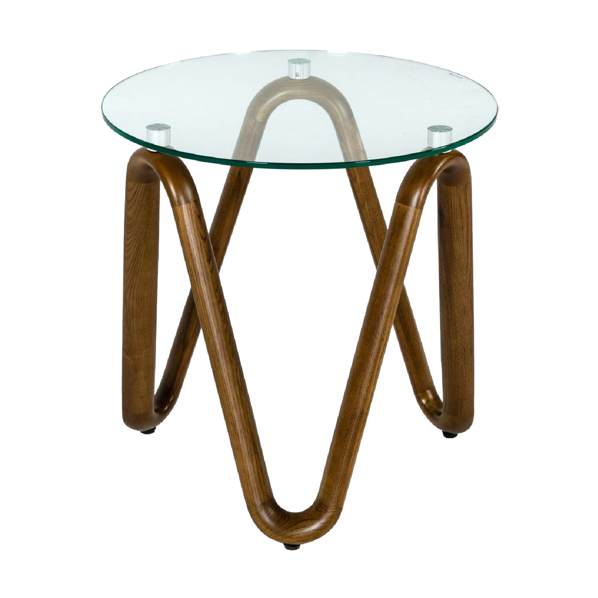   Glass Round End Table | Oroa.com
