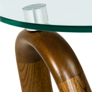   Glass Round End Table | Oroa.com