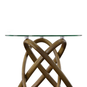   Interlocking Wood Base Side Table | Oroa.com
