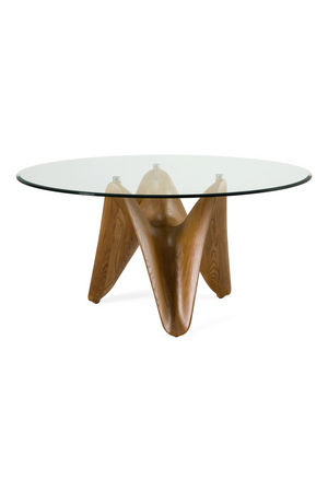   Round Tempered Glass Dining Table | Oroa.com