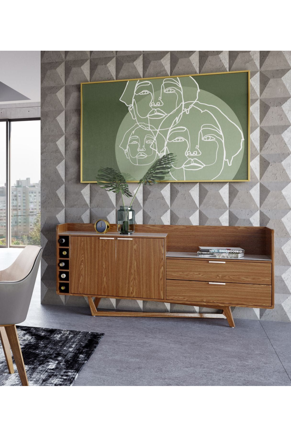   White Marble Top Sideboard | Oroa.com