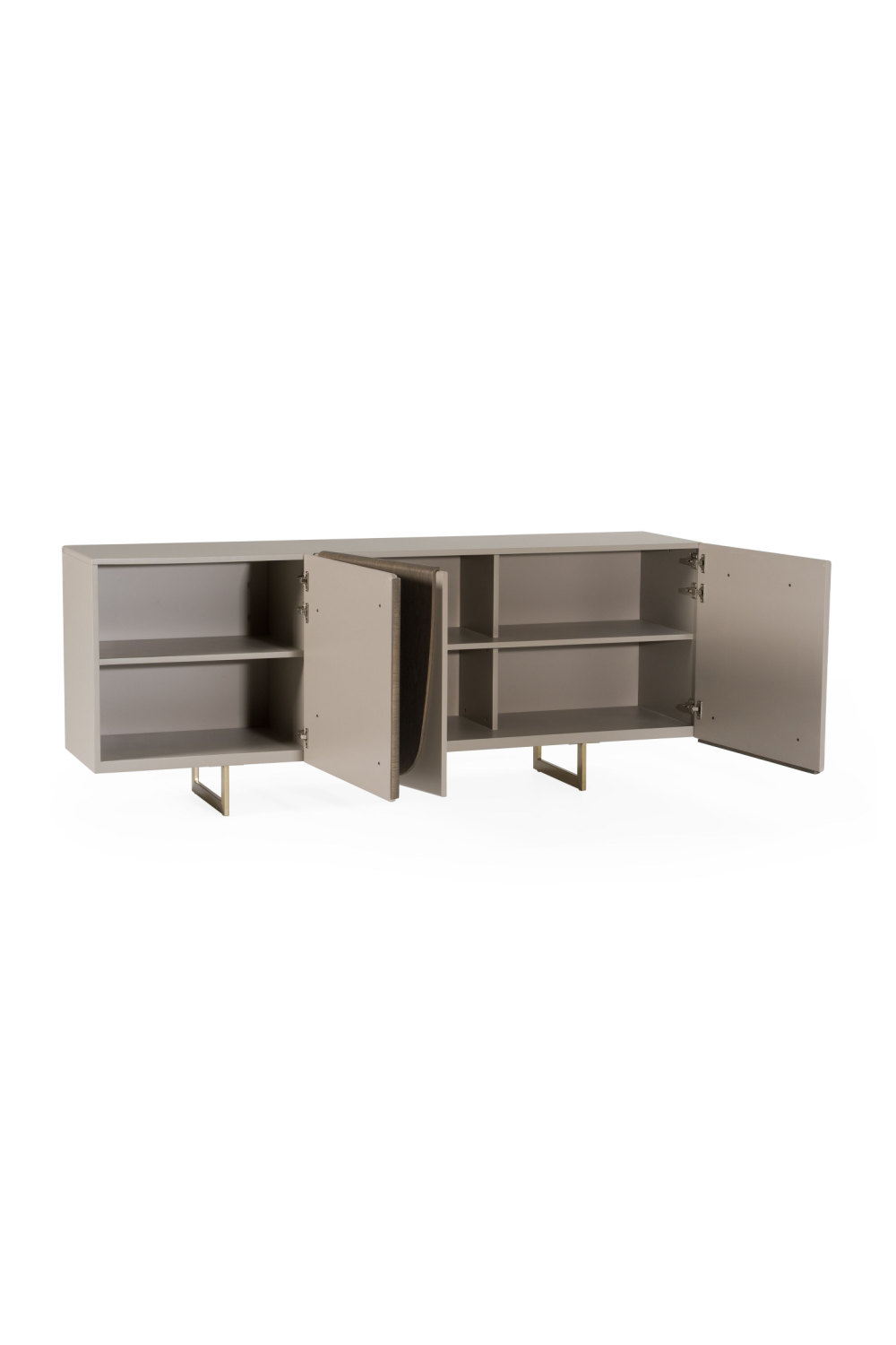   Gray Wooden 3-Door Sideboard | Oroa.com