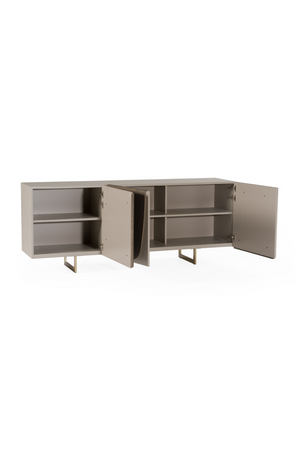   Gray Wooden 3-Door Sideboard | Oroa.com