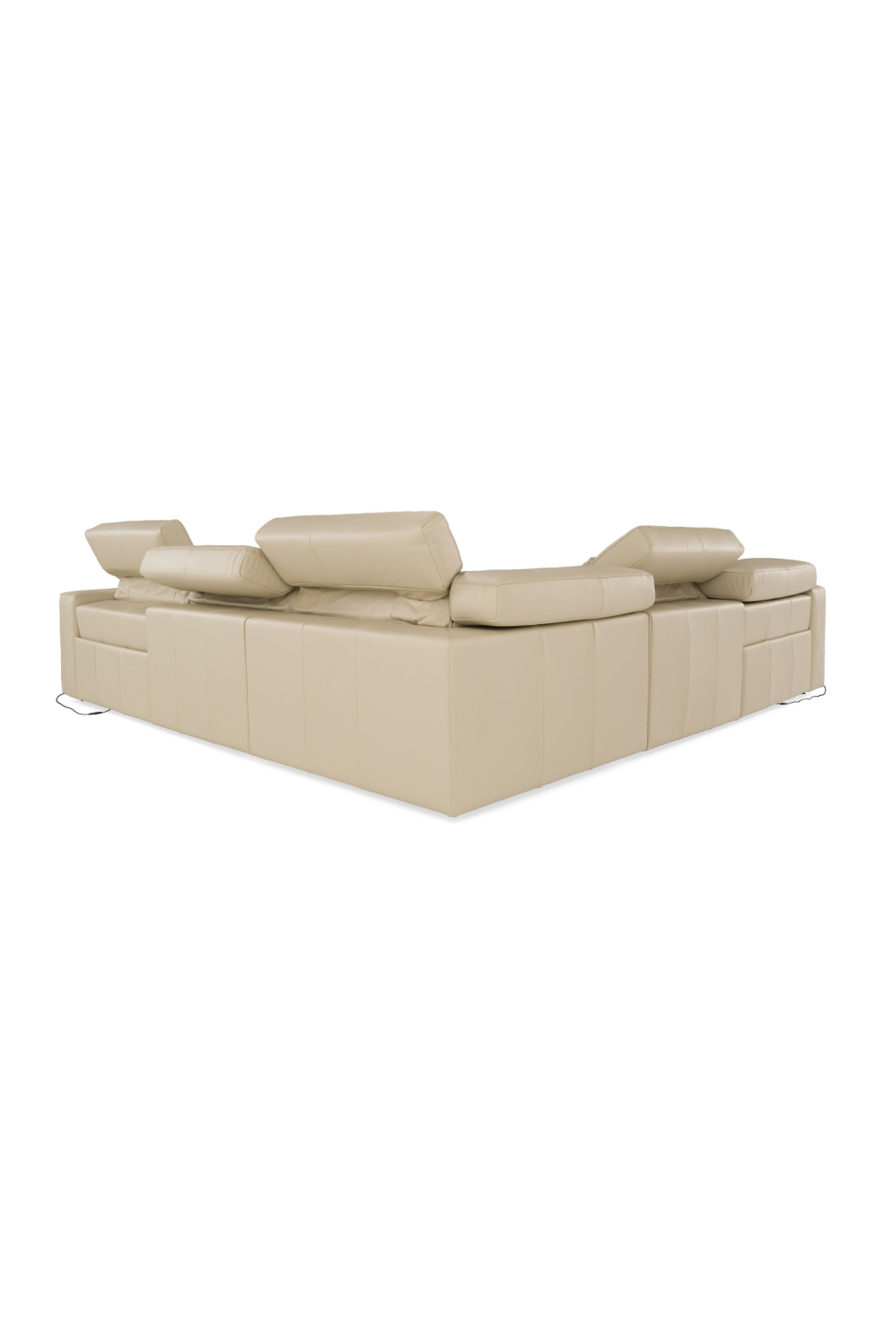   Cream Leather Recliner Sectional Sofa | Oroa.com