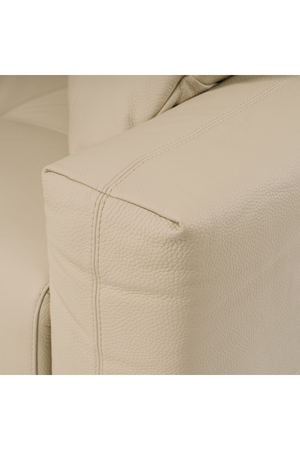   Cream Leather Recliner Sectional Sofa | Oroa.com