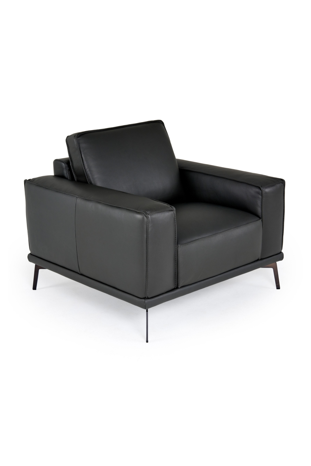   Leather Lounge Armchair | Oroa.com