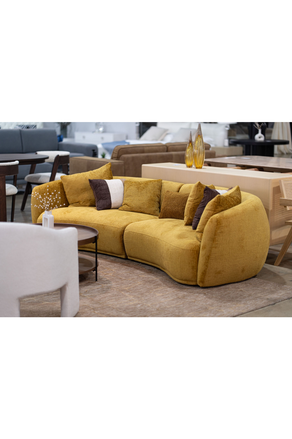   Yellow 4-Seater Sofa | Oroa.com