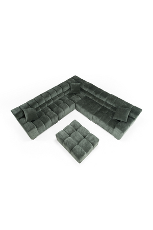   Green Fabric Modular Sofa | Oroa.com