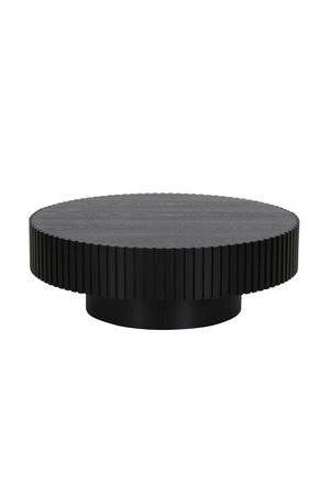   Ribbed Black Ash Coffee Table L | Oroa.com