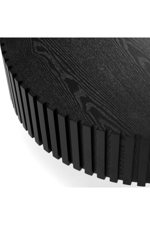   Ribbed Black Ash Coffee Tables (2) | Oroa.com