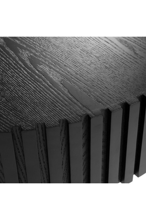   Ribbed Black Ash Coffee Tables (2) | Oroa.com
