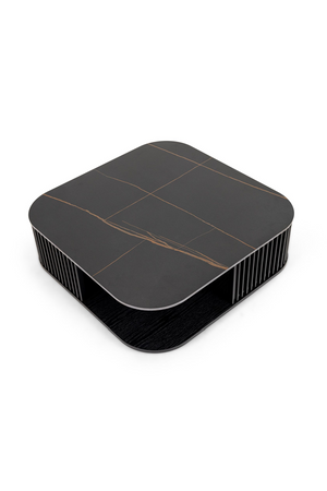   Black Ceramic Square Coffee Table | Oroa.com
