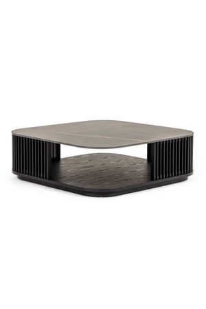   Black Ceramic Square Coffee Table | Oroa.com