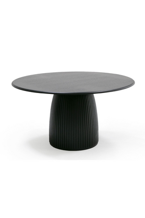   Black Oak Round Dining Table | Oroa.com