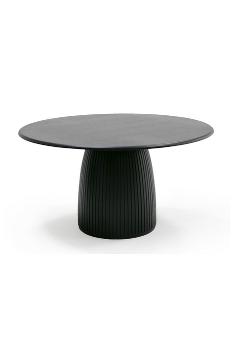   Black Oak Round Dining Table | Oroa.com