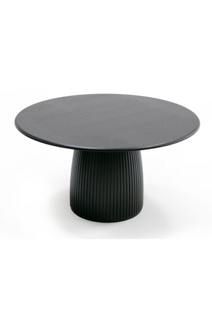   Black Oak Round Dining Table | Oroa.com