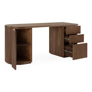   Wooden 3-Drawer Desk | Oroa.com