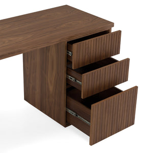   Wooden 3-Drawer Desk | Oroa.com