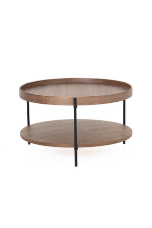   Round Wooden 2-Layer Coffee Table M | Oroa.com