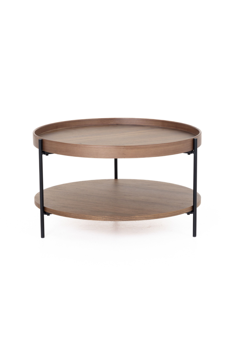   Round Wooden 2-Layer Coffee Table M | Oroa.com