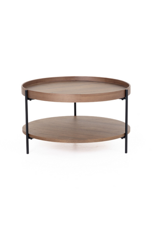   Round Wooden 2-Layer Coffee Table M | Oroa.com