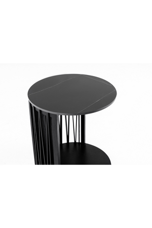  Round Black Ceramic Coffee Tables (2) | Oroa.com