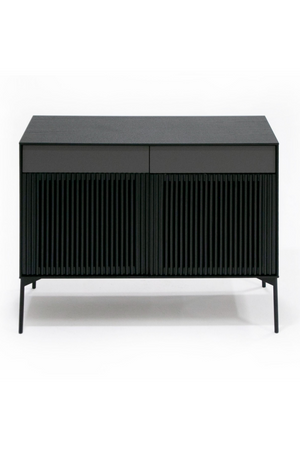   Black Oak Louvered Sideboard | Oroa.com