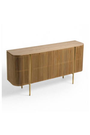   Slatted Natural Ash Sideboard | Oroa.com