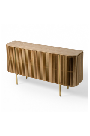   Slatted Natural Ash Sideboard | Oroa.com