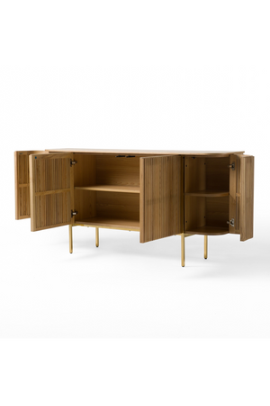   Slatted Natural Ash Sideboard | Oroa.com