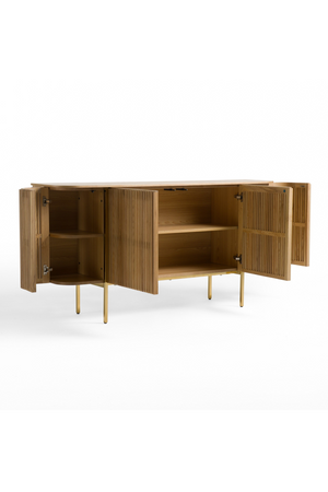   Slatted Natural Ash Sideboard | Oroa.com