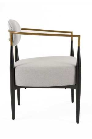   Gold-Armed Accent Chair | Oroa.com