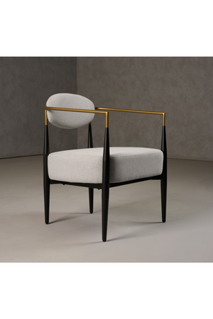   Gold-Armed Accent Chair | Oroa.com