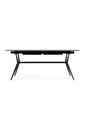   Black Ceramic Extendable Dining Table | Oroa.com