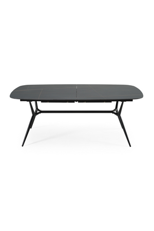   Black Ceramic Extendable Dining Table | Oroa.com
