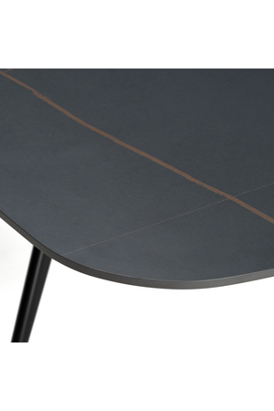  Black Ceramic Extendable Dining Table | Oroa.com