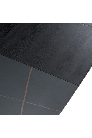   Black Ceramic Extendable Dining Table | Oroa.com