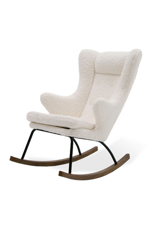   White Sherpa Rocking Chair | Oroa.com
