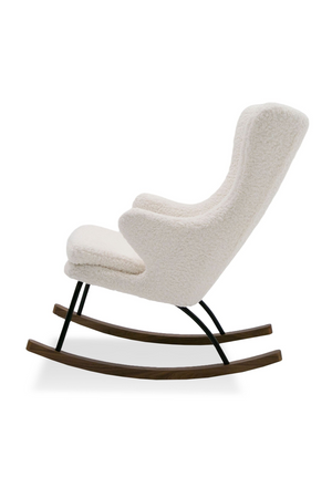   White Sherpa Rocking Chair | Oroa.com